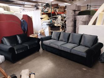 BRAND NEW 11FT and 5ft loveseat set grey fabric combo custom made available
