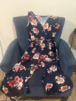 Floral pants jumpsuit L/xl