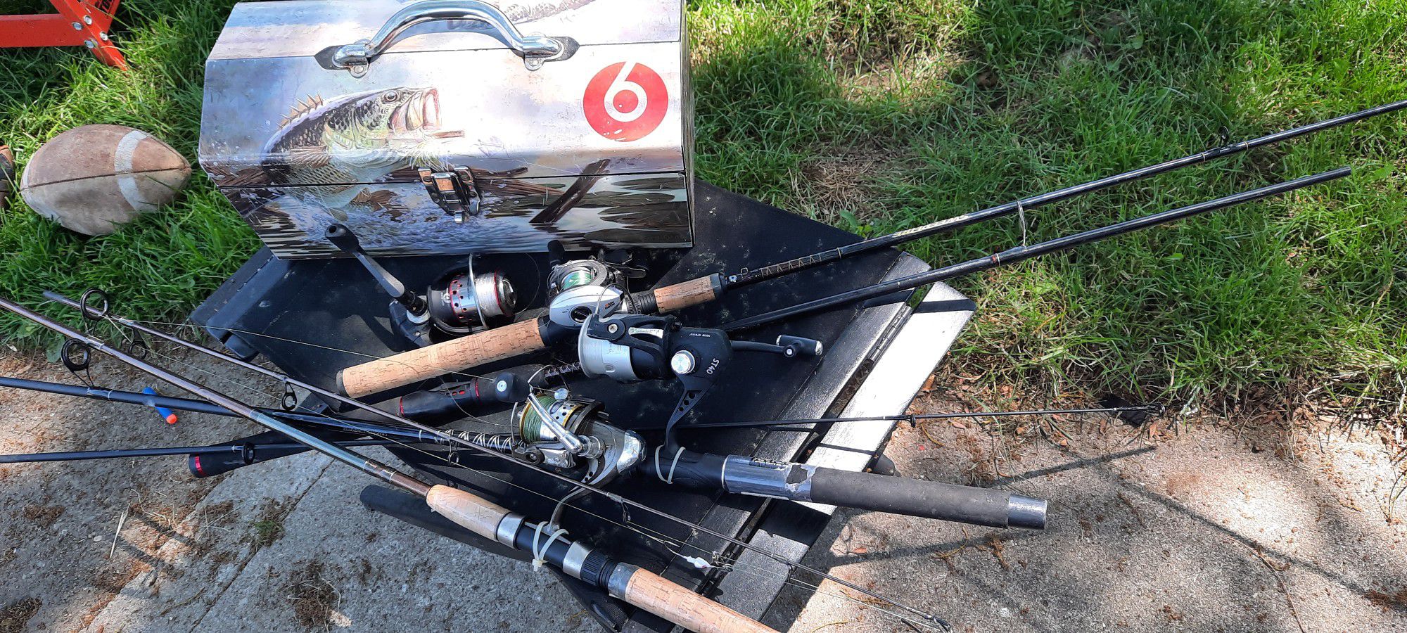Fishing Rods And Tackle Box