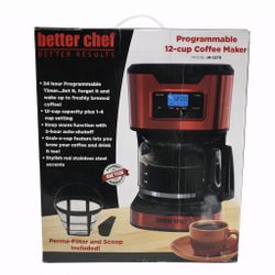Better Chef 12-Cup Programmable Coffee Maker ☕🔥