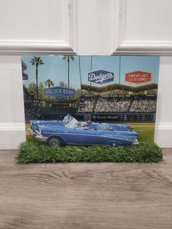 Dodger Stadium World Series Ice Cube Lowrider Wooden Decor