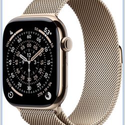 Apple Watch Series 11 Gold Titanium  (GPS + Cellular + WiFi) with Gold Milanese Loop – Like New, Unlocked