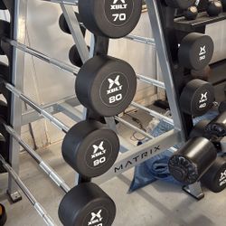Straight Bar Set With Rack Matrix Fitness