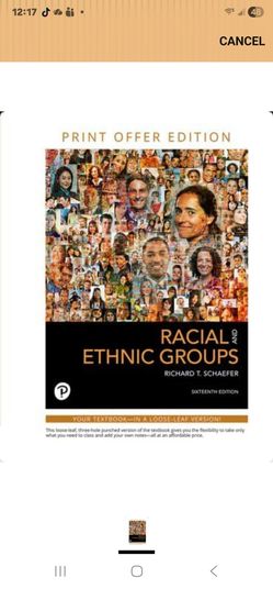 Racial and ethnic  groups college book