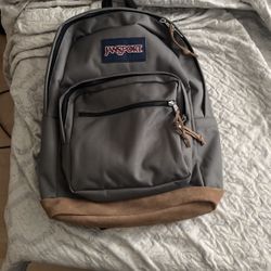 Grey jansport backpack