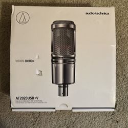 Audio-Technica CHROME AT2020USB+V Limited Edition Cardioid Condenser USB Microphone
