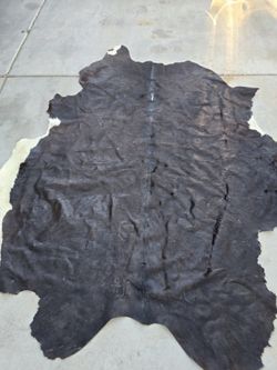Cow Skin  Real Skin Black  & White  Rug Asking $115 Obo