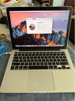 MacBook Pro (Retina, 13-inch, Early 2015) A1502 EMC 2835 Processor 2.7 GHz Intel Core i5 8 GB 251 GB Flash Storage & Power Adapter