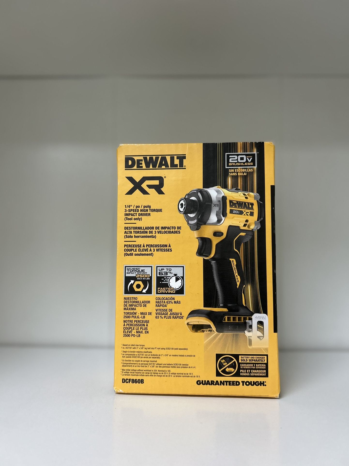 DEWALT 20V MAX XR Cordless Impact Driver (Tool Only)