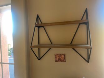 Two-Tier Floating Wall Shelf