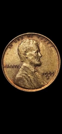 USA LINCOLN WHEAT PENNY 1955 D !