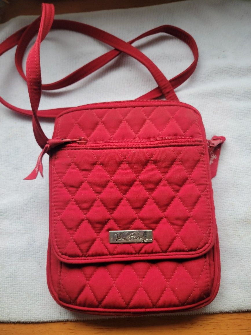 Vera Bradley Red Quilted Crossbody