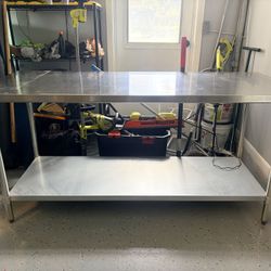 72x30 Stainless Steal Kitchen Prep Table