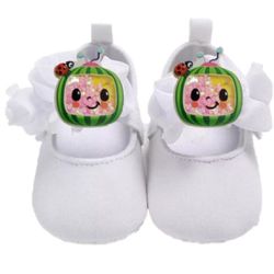 Cocomelon white crib shoes size 2