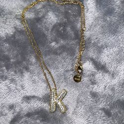Letter “K” Pendant Necklace