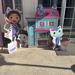 Gabby Doll House Cardboard Stand 