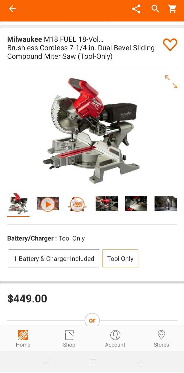 Milwaukee miter saw