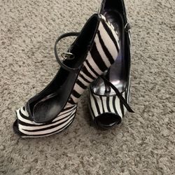 Zebra Print Heels 