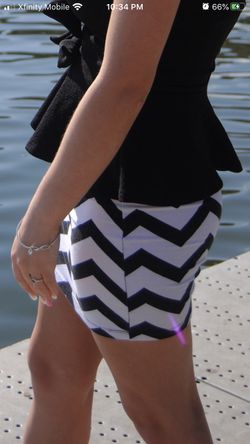 Black & White Bodycon Skirt