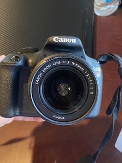 Canon Rebel T5 with carrying case and canon zoom lens 75-300mm