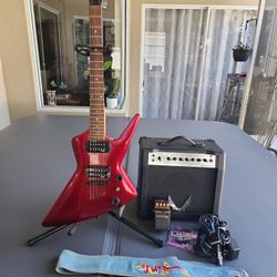 Dean Baby Z Electric Guitar, Dean M-16R Amplifier, Boss Heavy Metal HM-Z Pedal and More