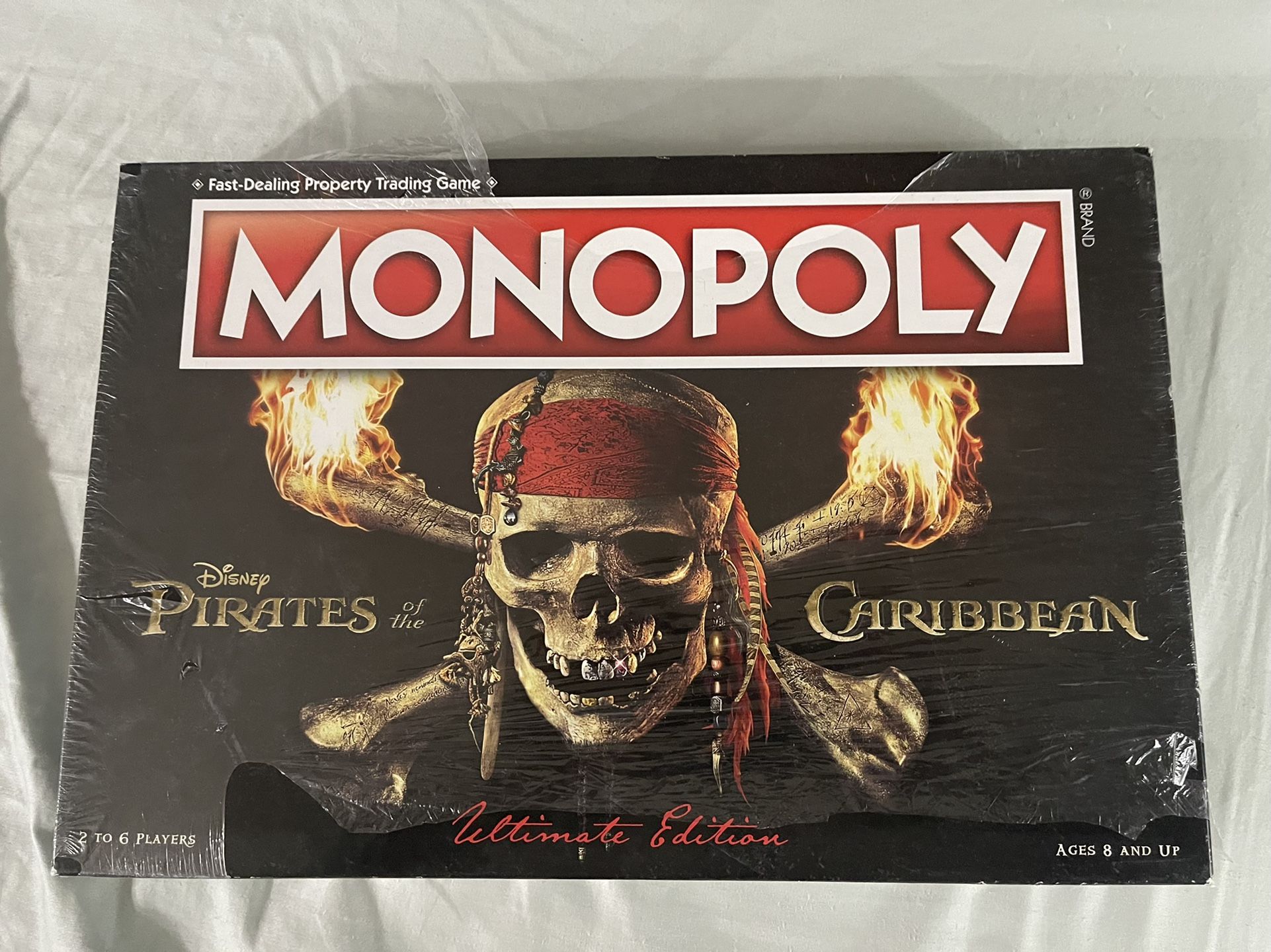 Pirates of The Caribbean Ultimate Edition Monopoly Board Game, New Some Slight Shelf Wear To Box And Tears To Shrink Wrap