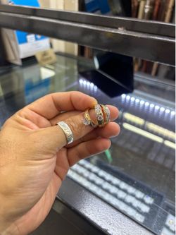 14k wedding set