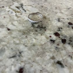 Silver Diamond Ring
