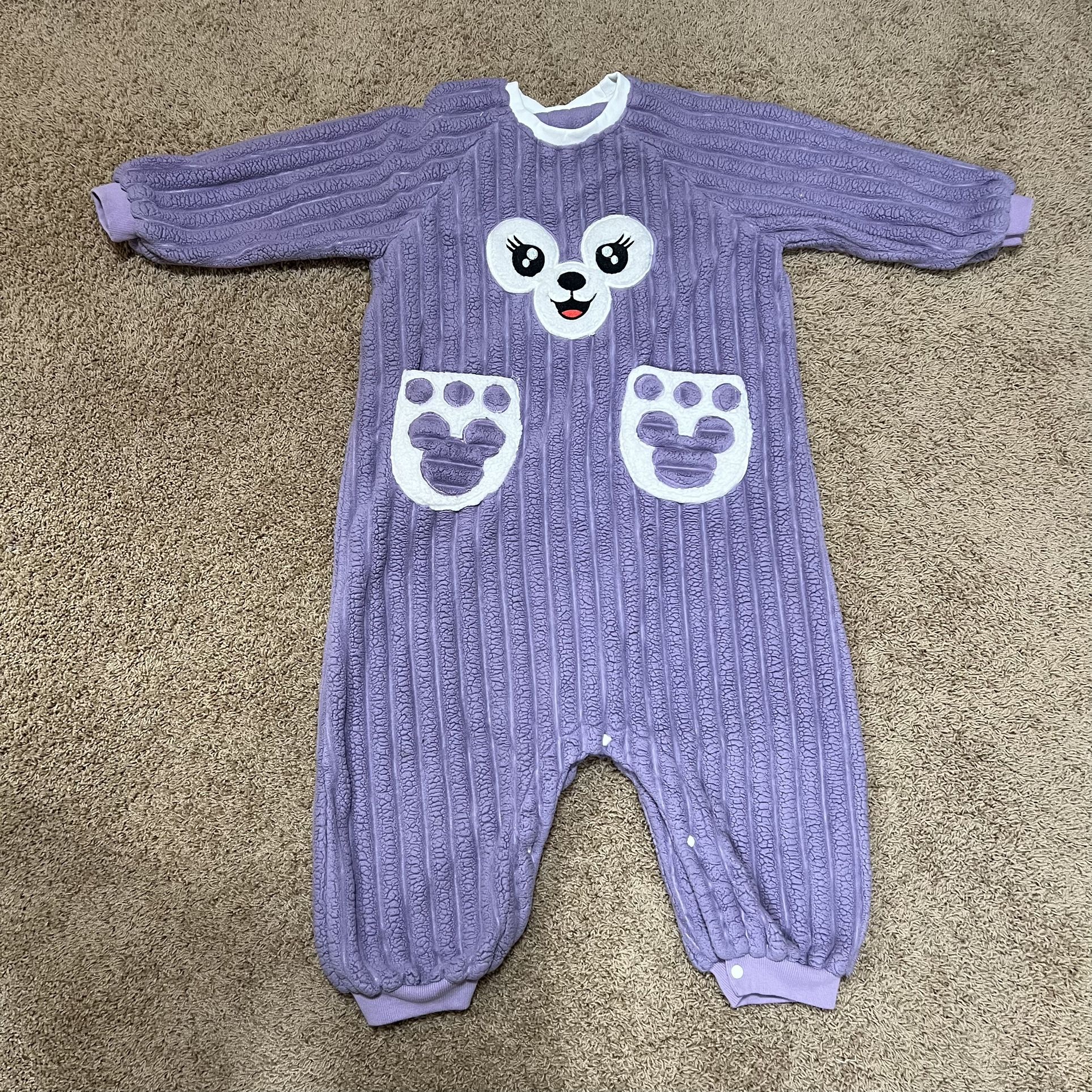 Kids Purple Fleece Onesie (130-140cm)