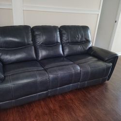 Dual Leather Reclining Sofa