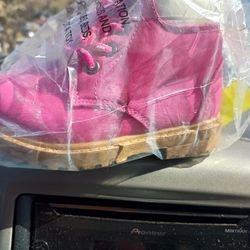 Kids Size 8 Pink Boots