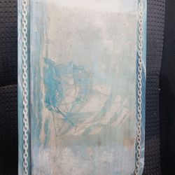 Antique Genuine Engraved Blue Stone Handcrafted Ships Jewelry Box