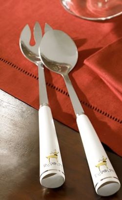 Santa’s Reindeer Set: Serving Spoon and Fork