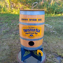 Original Wooden Twisted Tea Barrel