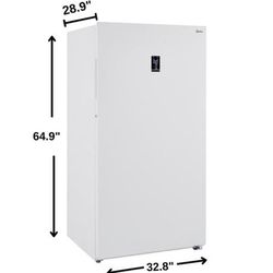 Midea 17.0 Cu. Ft. 33" Convertible 2-in-1 Upright Freezer/Fridge 