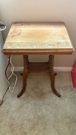 Solid Wood Vintage-Style Side Table / Console Table
