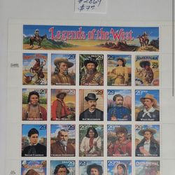 12 U.S SOUVENIR SHEET STAMPS, MNH. (SEE DESCRIPTION.)