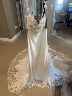 Custom Bridal Wedding Mermaid Gown, Size 10