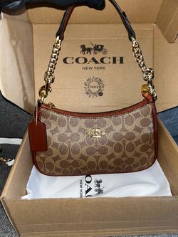 Coach Signature Shoulder Bag with Chain Strap