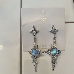 Y2K Drip Style Moonstone Earrings And Necklaces 