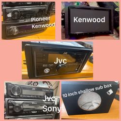 Stereos Jvc&kenwood&pionner&sony & Sub Box
