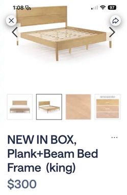 New king bed in box