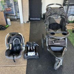 stroller + baby carseat