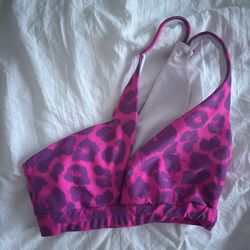 pink cheetah & floral bikini tops