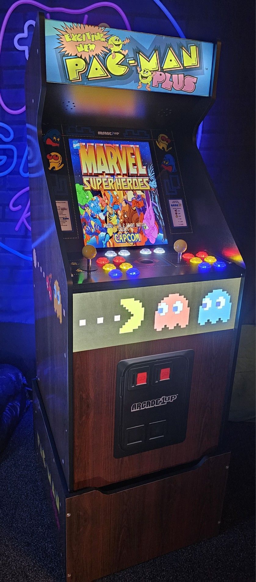 Retro Pac Man Arcade1up Cabinet With Over 15,000 Video Games