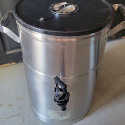 Service Ideas ITS3GPL Round Tea Urn, 3 Gallon, Stainless Steel, Brushed Finish