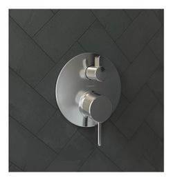 Hansgrohe Ecostat Modern Pressure Balance Shower Valve Trim with Diverter Chrome