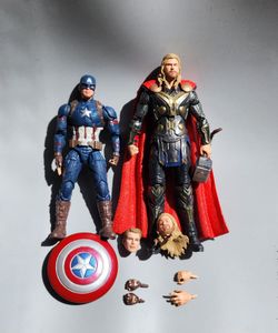 $25 Firm - Marvel Legends Thor & Captain America Figures - SOLD AS A SET ONLY