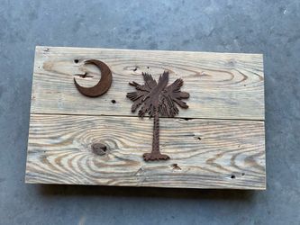 18” X “24” Barn Wood Palmetto Wall Art