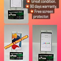 Iphone 8 plus 64gb Unlocked for any carrier 💥 Like new $ 255